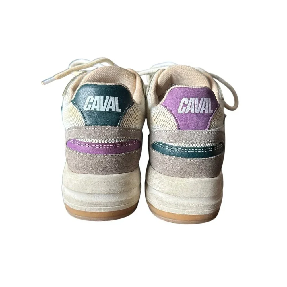 Caval Les Super‎ Nova Sneakers Multicolored Leather Suede Mesh EU 39 Sustainable